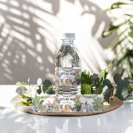 Etiqueta Para Botella De Agua Let's Get Wild Jungle Birthday Party