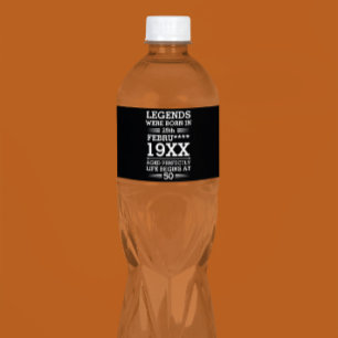 Etiqueta Para Botella De Agua Leyendas personalizados nacieron en la edad de mes