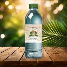 Etiqueta Para Botella De Agua Lion Cub Un Pequeño Rey Está En Camino De Baby Sho