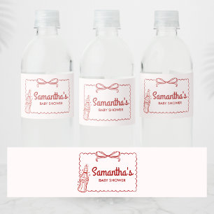 Etiqueta Para Botella De Agua Listo para explotar, baby shower de Soda