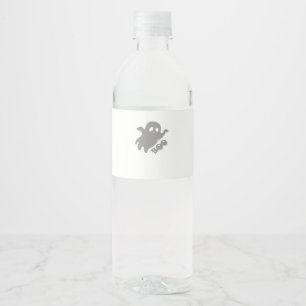 Etiqueta Para Botella De Agua Little Boo estética simple