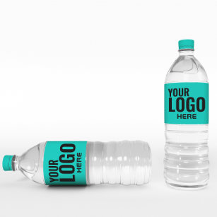 Etiqueta Para Botella De Agua Logo   Empresa de negocios Agua Minimalista