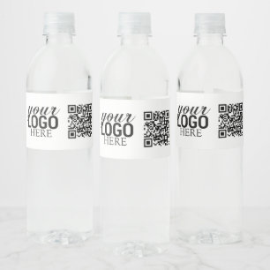 Etiqueta Para Botella De Agua Logotipo comercial de la empresa promocional y cód