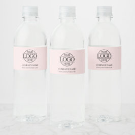 Etiqueta Para Botella De Agua Logotipo comercial de marca Rubor Pink Company de 
