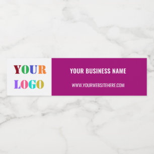 Etiqueta Para Botella De Agua Logotipo comercial personalizado y etiqueta de bot