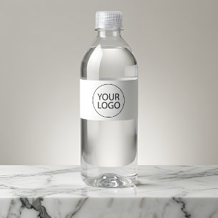 Etiqueta Para Botella De Agua Logotipo de empresa personalizado profesional blan