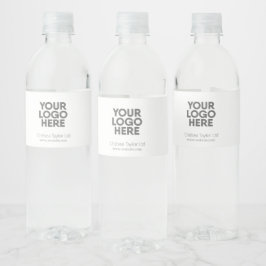 Etiqueta Para Botella De Agua Logotipo de evento empresarial Minimalista simple