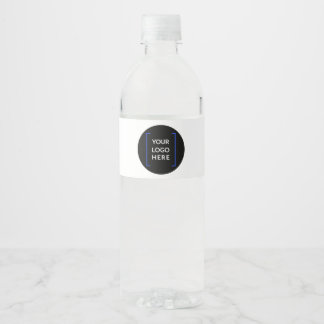 Etiqueta Para Botella De Agua Logotipo de personalizado | Empresa Minimalista