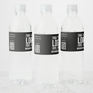 Etiqueta Para Botella De Agua Logotipo Empresarial Personalizado Empresa Corpora