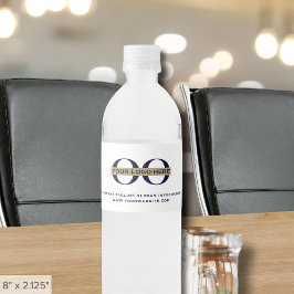 Etiqueta Para Botella De Agua Logotipo personalizado Añadir tu texto de eslogan