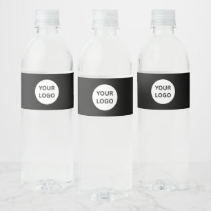 Etiqueta Para Botella De Agua Logotipo personalizado de empresa corporativa mini