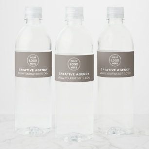 Etiqueta Para Botella De Agua Logotipo personalizado para promociones empresaria