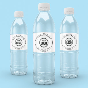 Etiqueta Para Botella De Agua Logotipo y eslogan personalizados de la empresa co