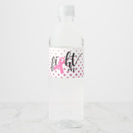 Etiqueta Para Botella De Agua Lucha contra el cáncer - Botella de agua para la t