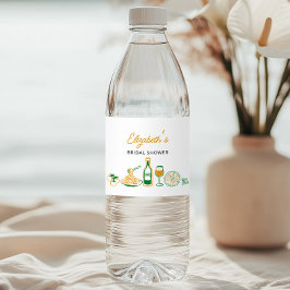 Etiqueta Para Botella De Agua Mano Rustica Italiana
