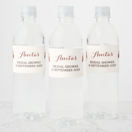 Etiqueta Para Botella De Agua Manzana Siempre Después de la Boda de Otoño