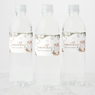 Etiqueta Para Botella De Agua Merry Little Baby está preparando Baby Shower