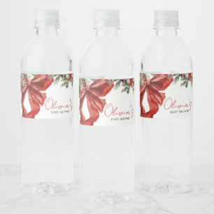 Etiqueta Para Botella De Agua Merry Little Navidades Baby Shower
