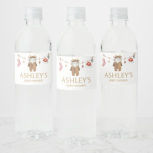 Etiqueta Para Botella De Agua Merry Little Navidades Ropa Baby Shower