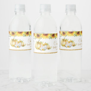 Etiqueta Para Botella De Agua Moda La Calabaza De Girasol Elefante Baby Shower F