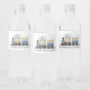 Etiqueta Para Botella De Agua Muchacho Baby Shower favorece  Es un chico   Tren