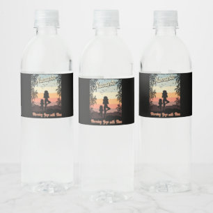 Etiqueta Para Botella De Agua Namasta Mañana Yoga con Mamá