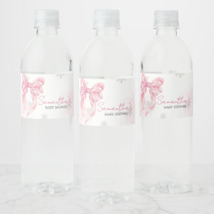 Etiqueta Para Botella De Agua Navidades de Santa Bebé Baby Shower