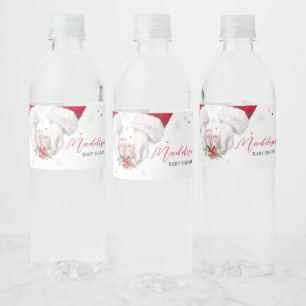 Etiqueta Para Botella De Agua Navidades Greatest Gift Baby Shower