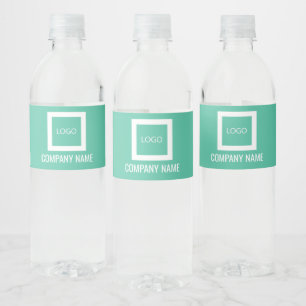Etiqueta Para Botella De Agua Nombre de la compañía de logotipos de Personalizad