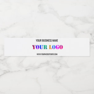 Etiqueta Para Botella De Agua Nombre del logotipo del personalizado Sitio Web Pr