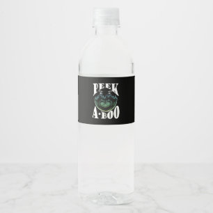 Etiqueta Para Botella De Agua Obra de arte de color neón - Peekabo