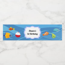 O'fishally One Fiesta Etiqueta De Botella De Agua