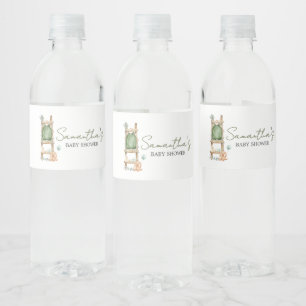Etiqueta Para Botella De Agua Oh Baby Boho Eucalyptus Baby Shower