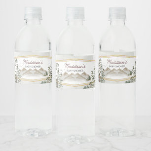 Etiqueta Para Botella De Agua Oh Chico Que Comience la Aventura Shower de Bebé