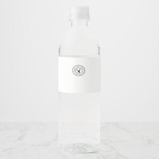 Etiqueta Para Botella De Agua Oh Deer Modern Aesthetic  (Anverso)