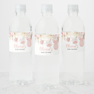 Etiqueta Para Botella De Agua Pampass Grass Baby Clothes Baby Shower
