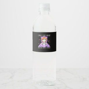 Etiqueta Para Botella De Agua Peekabo Anime Manga