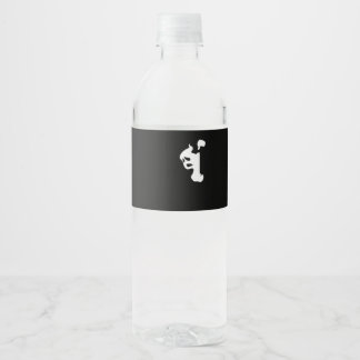 Etiqueta Para Botella De Agua Peekaboo Lazy Sloth