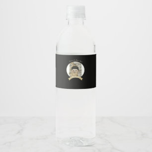 Etiqueta Para Botella De Agua Peekaboo Meme Design for Halloween
