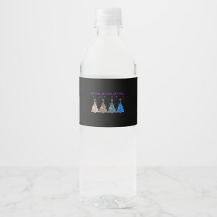 Etiqueta Para Botella De Agua Peekaboo Reindeer Classic