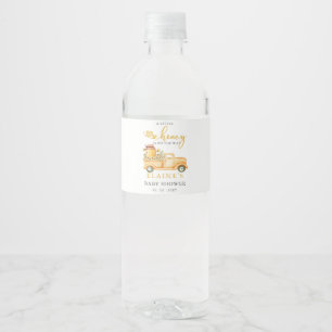 Etiqueta Para Botella De Agua Pequeña Miel Está En Camino Abeja de Miel Baby Sho
