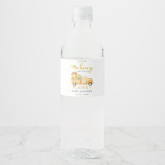 Etiqueta Para Botella De Agua Pequeña Miel Está En Camino Abeja de Miel Baby Sho