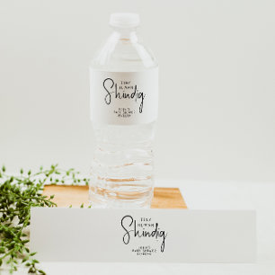 Etiqueta Para Botella De Agua Pequeño resquicio humano neutro moderno simple