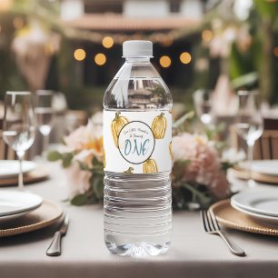 Etiqueta Para Botella De Agua Pequeños niños de calabaza Fiesta de cumpleaños ac