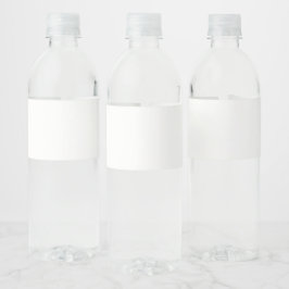 Etiqueta Para Botella De Agua Personalización de Boda de Lujo Moderna