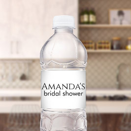 Etiqueta Para Botella De Agua Personalizado Bridal Shower Bachelorette Party Min