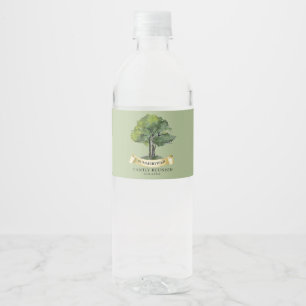 Etiqueta Para Botella De Agua Personalizado de árbol genealógico genealógico fam