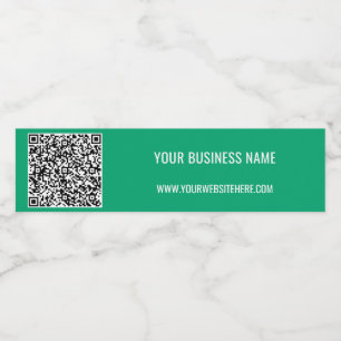 Etiqueta Para Botella De Agua Personalizado de código QR Mensajes de texto y eti