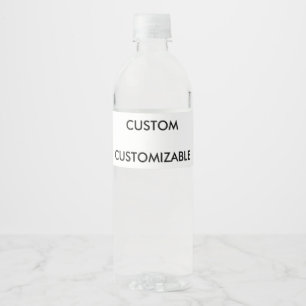 Etiqueta Para Botella De Agua PERSONALIZAR PERSONALIZADO personalizable BLANK