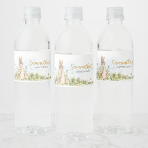 Etiqueta Para Botella De Agua Peter Rabbit Baby Shower